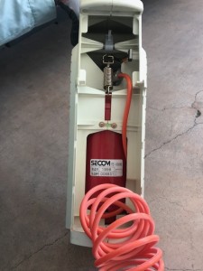 セコムのトマホークマッハⅡの廃消火器を回収しました！】 | 日研電気